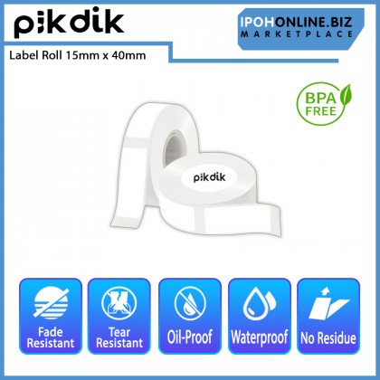 PikDik Label Roll 15mm x 40mm for D11 Pro - 160 Pages